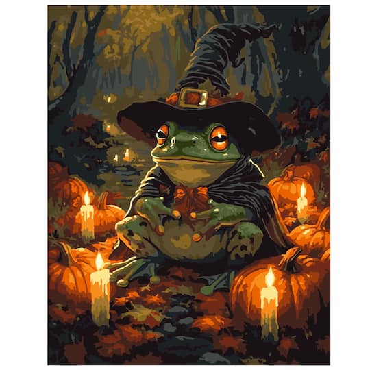 11" x 14" Halloween Frog Paint-by-Number Kit by Artist's Loft®